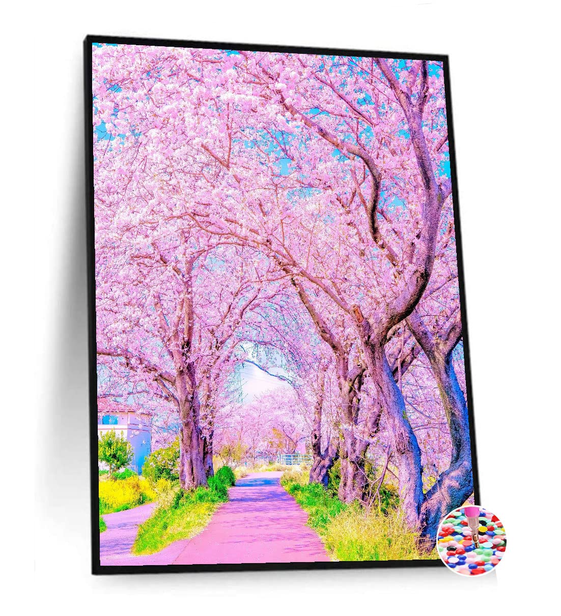 Amazon | ダイヤモンドアート 桜 花 5dダイヤモンド塗装キット